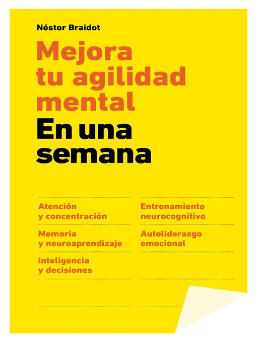Title details for Mejora tu agilidad mental en una semana by Néstor Braidot - Wait list